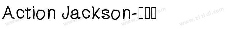 Action Jackson字体转换